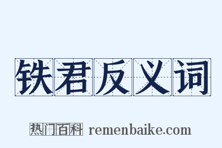 铁君反义词是什么意思的图片